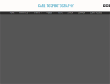 Tablet Screenshot of carlitosphotography.com